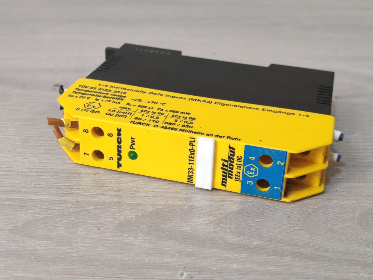 TURCK MK33-11Ex0-PLI/24VDC/K52 TURCK MK33-11Ex0-PLI/24VDC/K52 TRANSDUCER POWER SEPERATOR 5