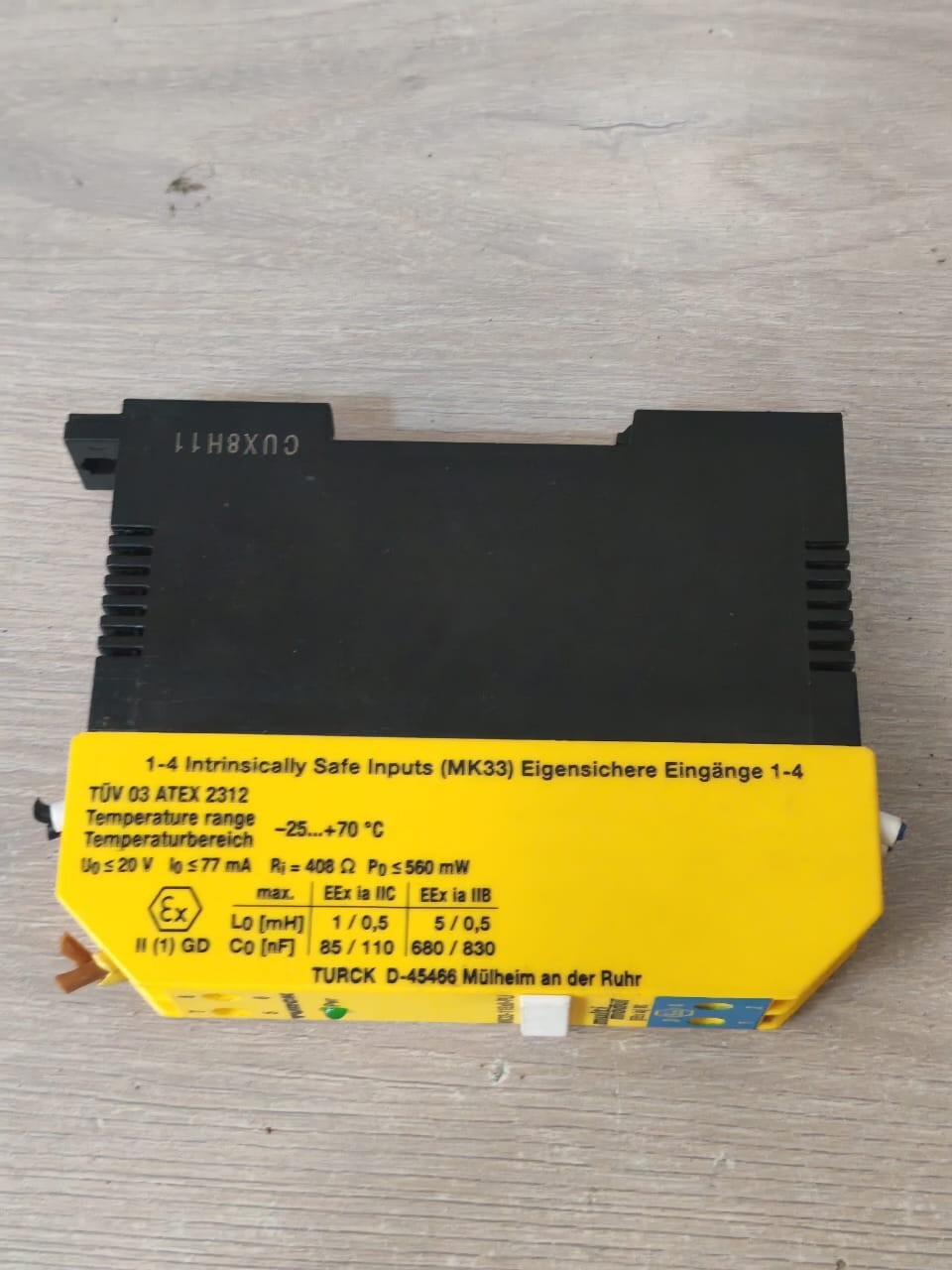 TURCK MK33-11Ex0-PLI/24VDC/K52 TURCK MK33-11Ex0-PLI/24VDC/K52 TRANSDUCER POWER SEPERATOR 9