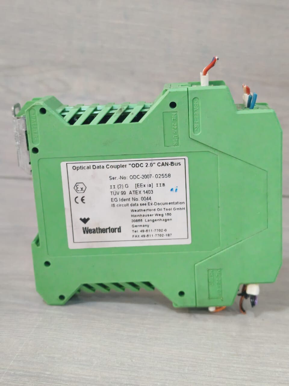 WEATHERFORD ODC 2.0 WEATHERFORD OPTICAL DATA COUPLER ODC 2.0 CAN-BUS MODULE CONTROLLER 6