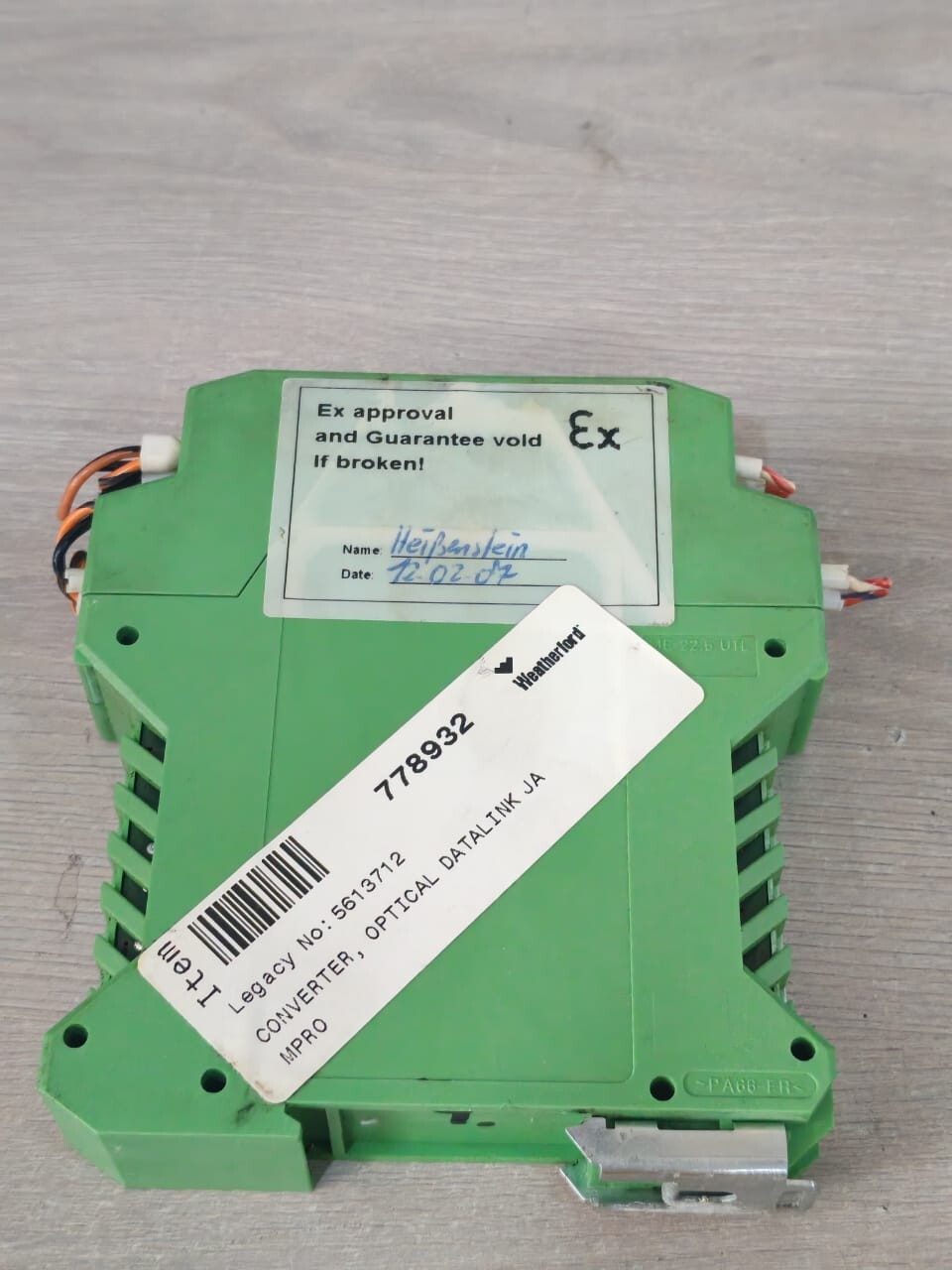 WEATHERFORD ODC 2.0 WEATHERFORD OPTICAL DATA COUPLER ODC 2.0 CAN-BUS MODULE CONTROLLER 8