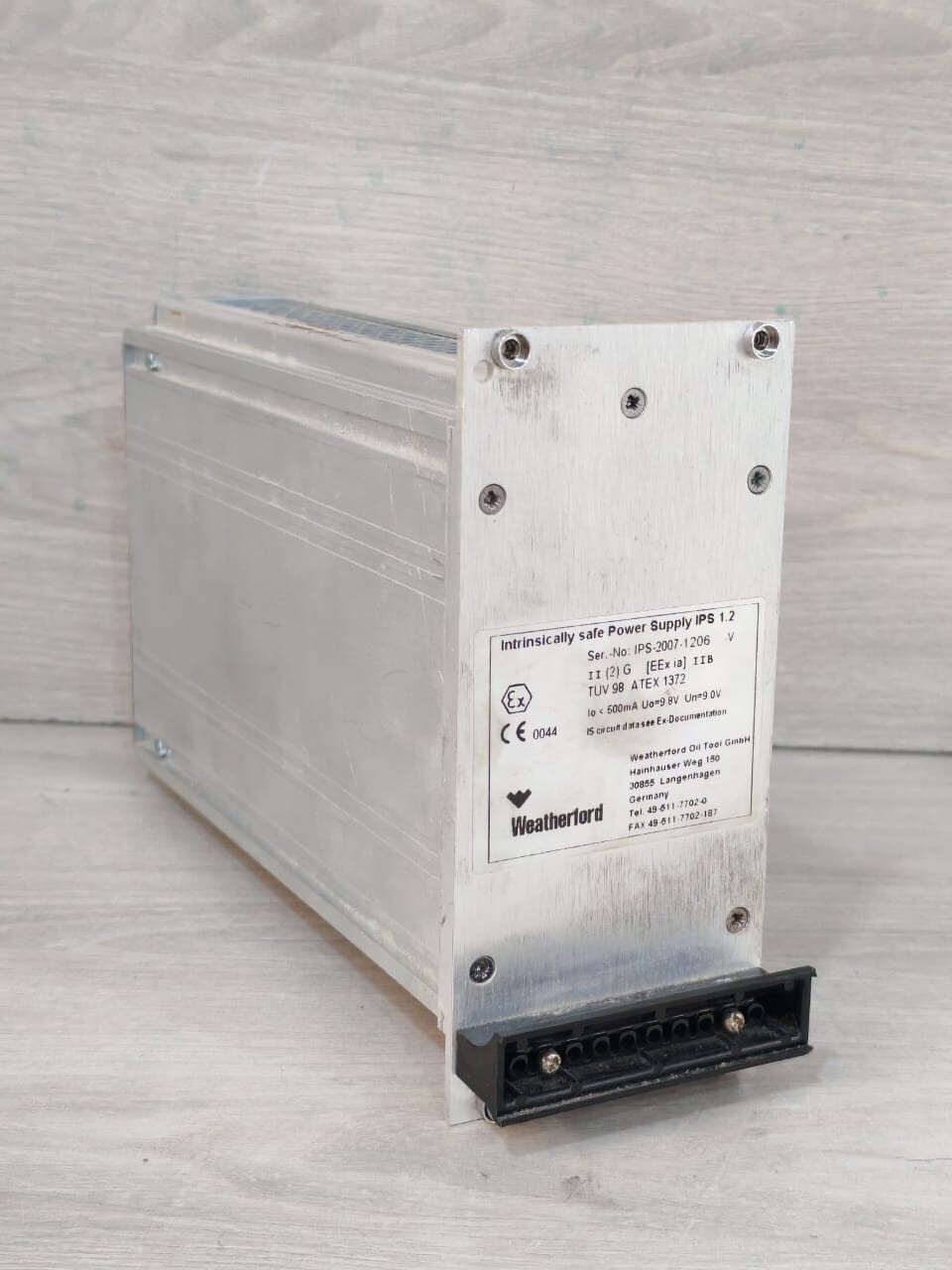WEATHERFORD IPS 1.2 WEATHERFORD INTRINSICALLY SAFE POWER SUPPLY IPS 1.2 2