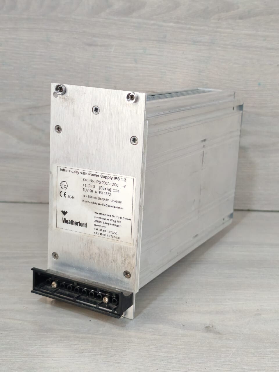 WEATHERFORD IPS 1.2 WEATHERFORD INTRINSICALLY SAFE POWER SUPPLY IPS 1.2 3