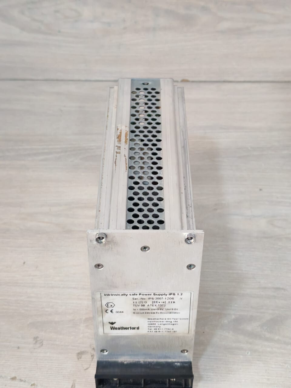 WEATHERFORD IPS 1.2 WEATHERFORD INTRINSICALLY SAFE POWER SUPPLY IPS 1.2 7