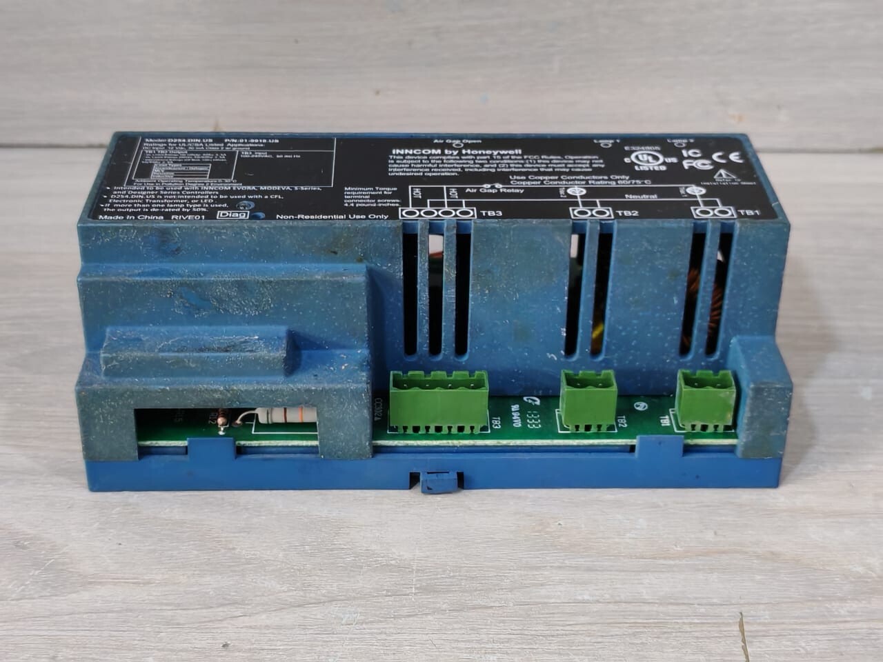 Honeywell 01-9918.US WITH 02-9918 REV C HONEYWELL D254.DIN.US RAIL LAMP DIMMER P/N: 01-9918.US WITH 02-9918 REV C BOARD 7