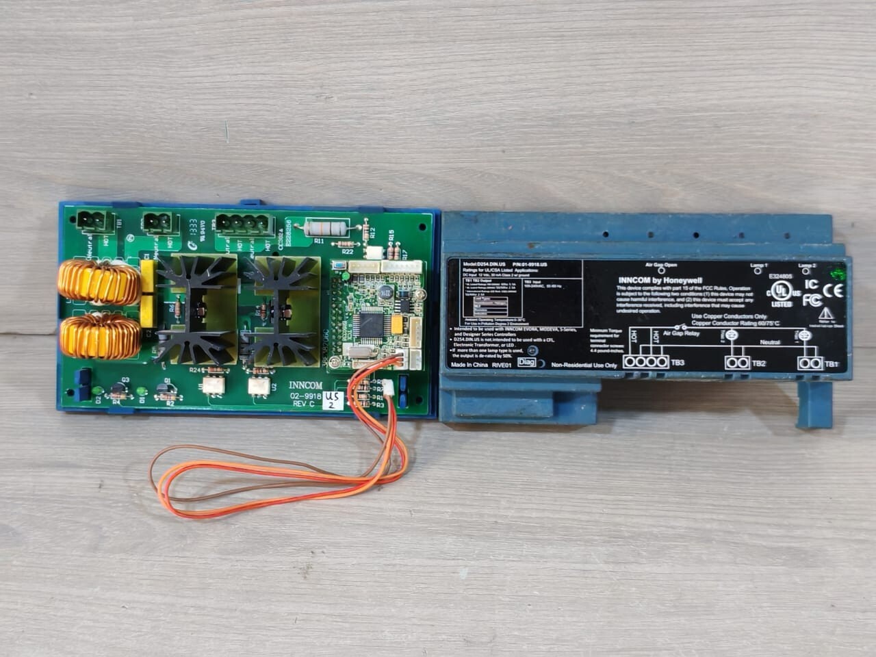 Honeywell 01-9918.US WITH 02-9918 REV C HONEYWELL D254.DIN.US RAIL LAMP DIMMER P/N: 01-9918.US WITH 02-9918 REV C BOARD 8