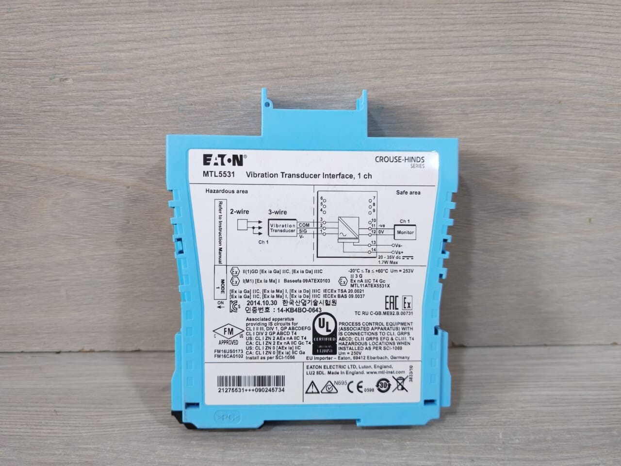 Eaton MTL5531 Eaton MTL5531 Vibration Transducer Interface 4