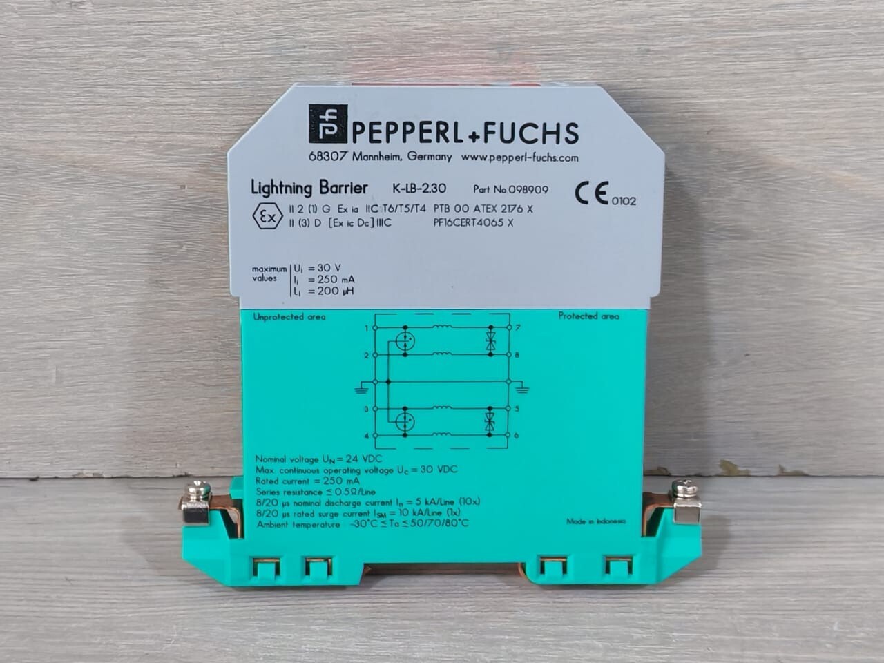 Pepperl+Fuchs 098909 Pepperl+Fuchs K-LB-2.30 Surge Protection Barrier 098909 3