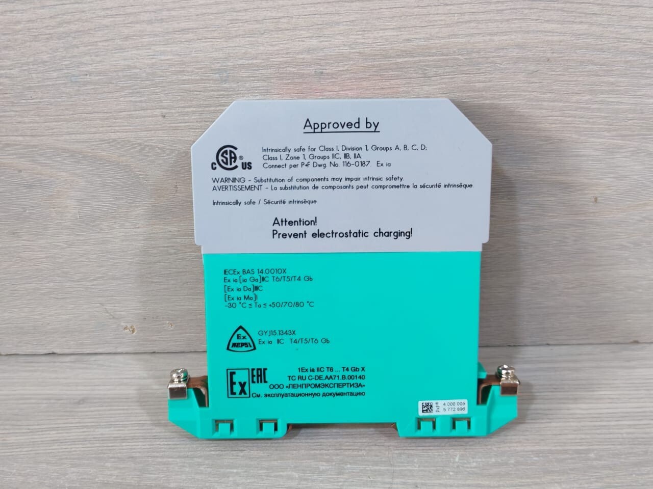 Pepperl+Fuchs 098909 Pepperl+Fuchs K-LB-2.30 Surge Protection Barrier 098909 4