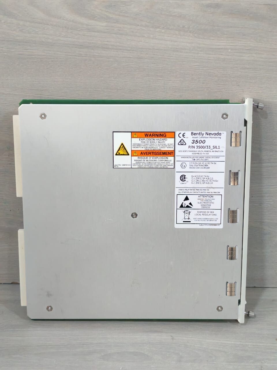 Bently Nevada 149986-01 E BENTLY NEVADA 3500/33_SIL1 149986-01 E 16 CHANNEL RELAY MODULE 9