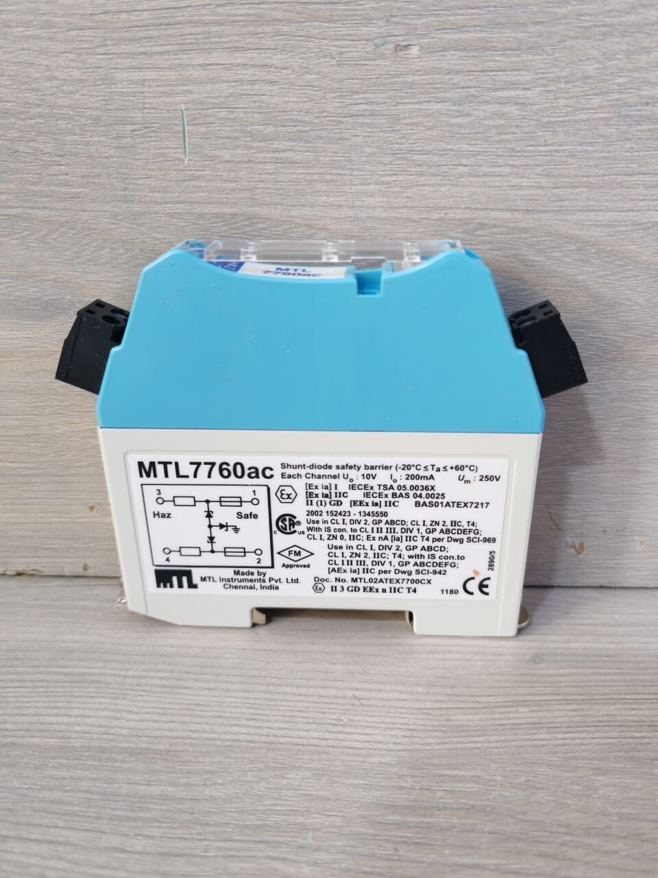MTL INSTRUMENTS MTL7760AC SHUNT-DIODE SAFETY BARRIER