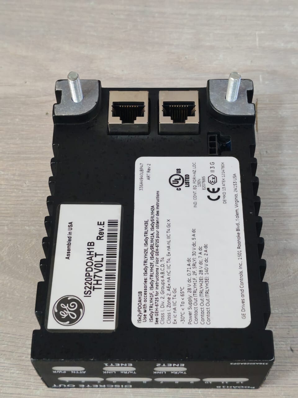 GE IS220PDOAH1B REV. E GE PDOAH1B IS220PDOAH1B REV. E DISCRETE OUTPUT MODULE 8