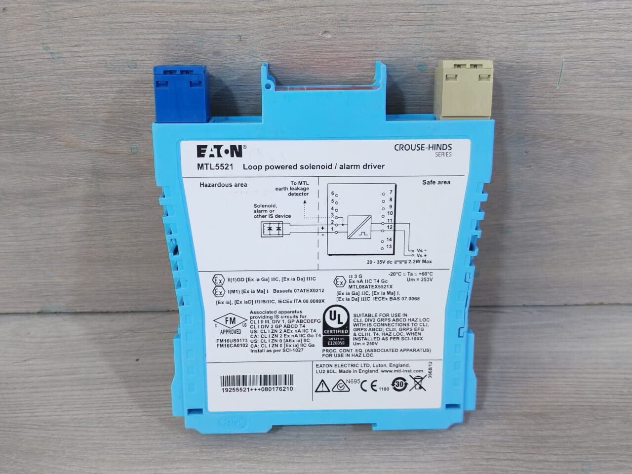 Eaton MTL5521 Eaton MTL5521 Loop Powered Solenoid/Alarm Driver 5