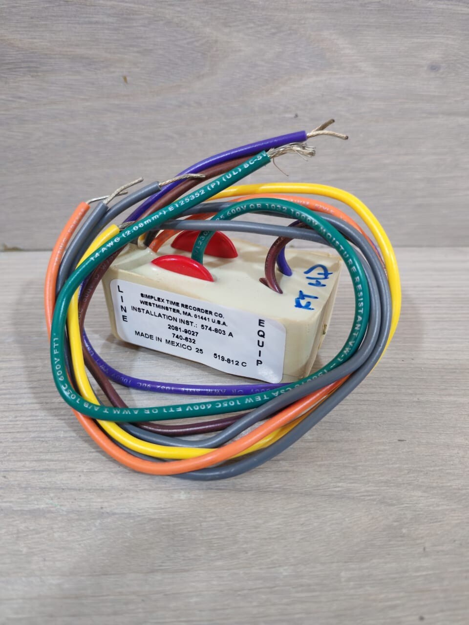 Simplex 0740632 SIMPLEX 2081-9027 ISOLATED LOOP CIRCUIT PROTECTOR P/N 0740632 3