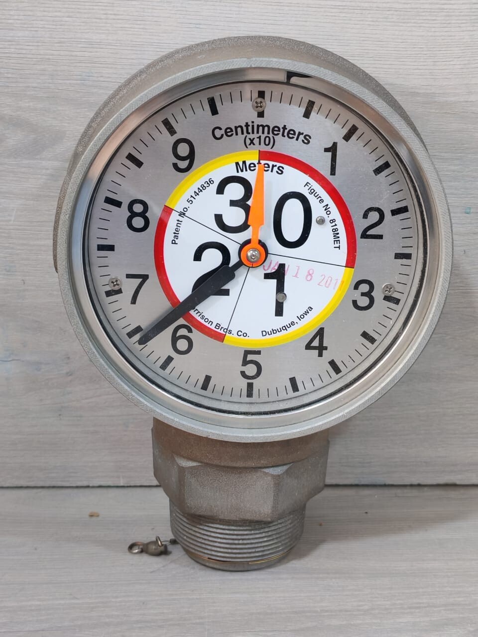 MORRISON BROS. 5144836 MORRISON BROS. 818/818MET 2 TANK Clock Gauge W/ Metric Face 2