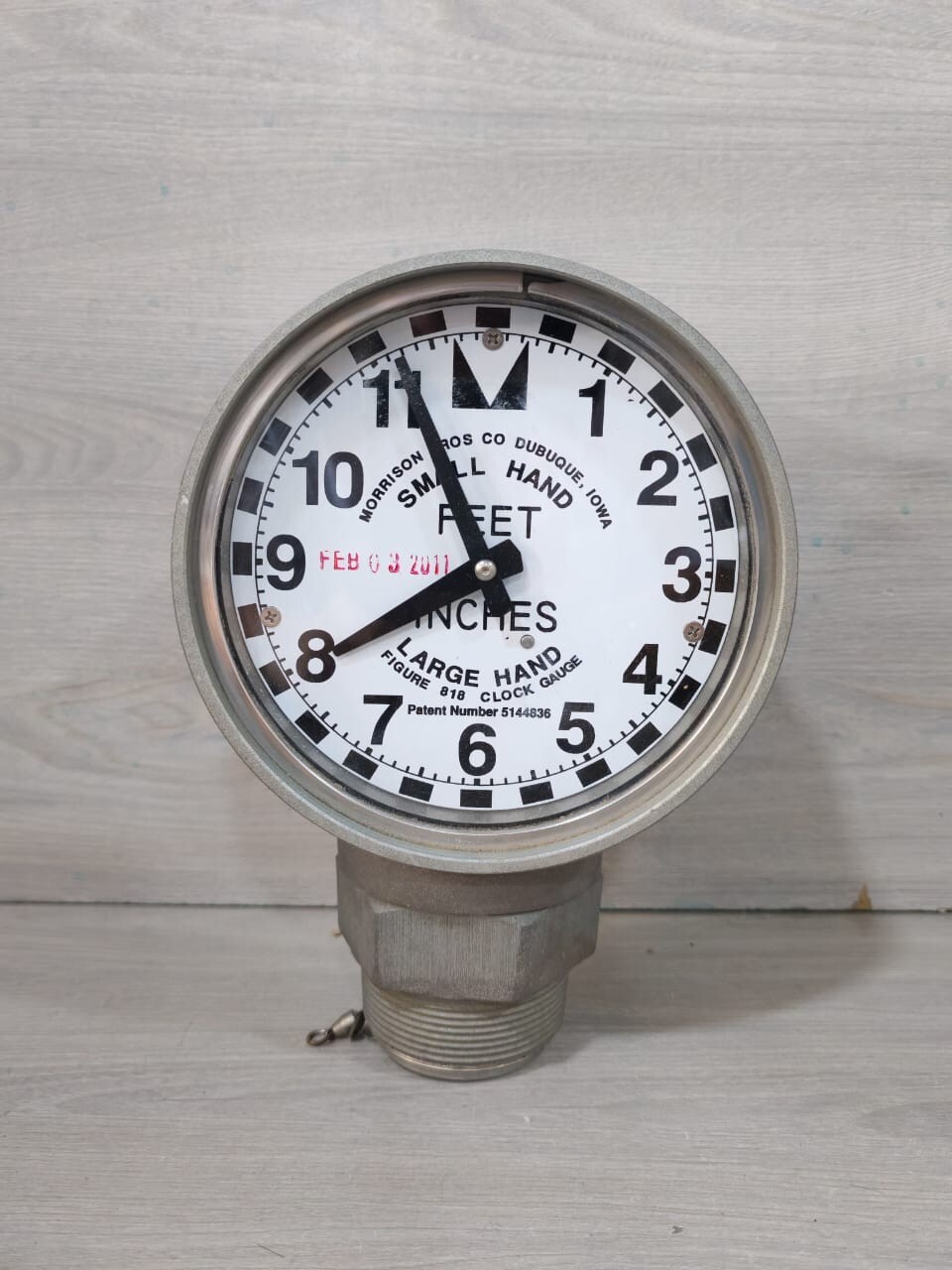 MORRISON BROS. 5144836 MORRISON BROS. 818 5144836 CLOCK GAUGE WITH METRIC FACE 2