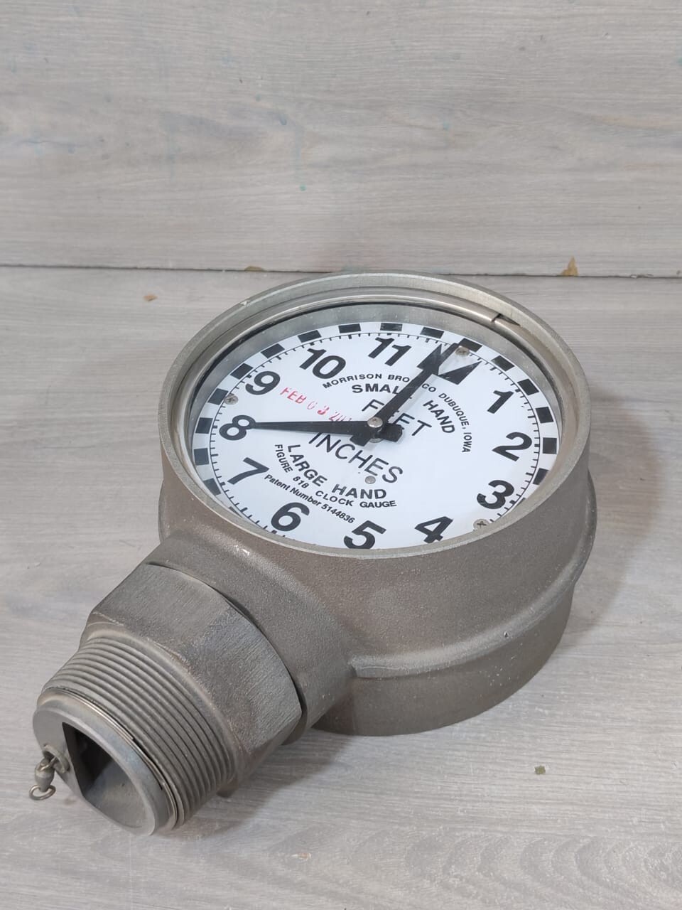 MORRISON BROS. 5144836 MORRISON BROS. 818 5144836 CLOCK GAUGE WITH METRIC FACE 5