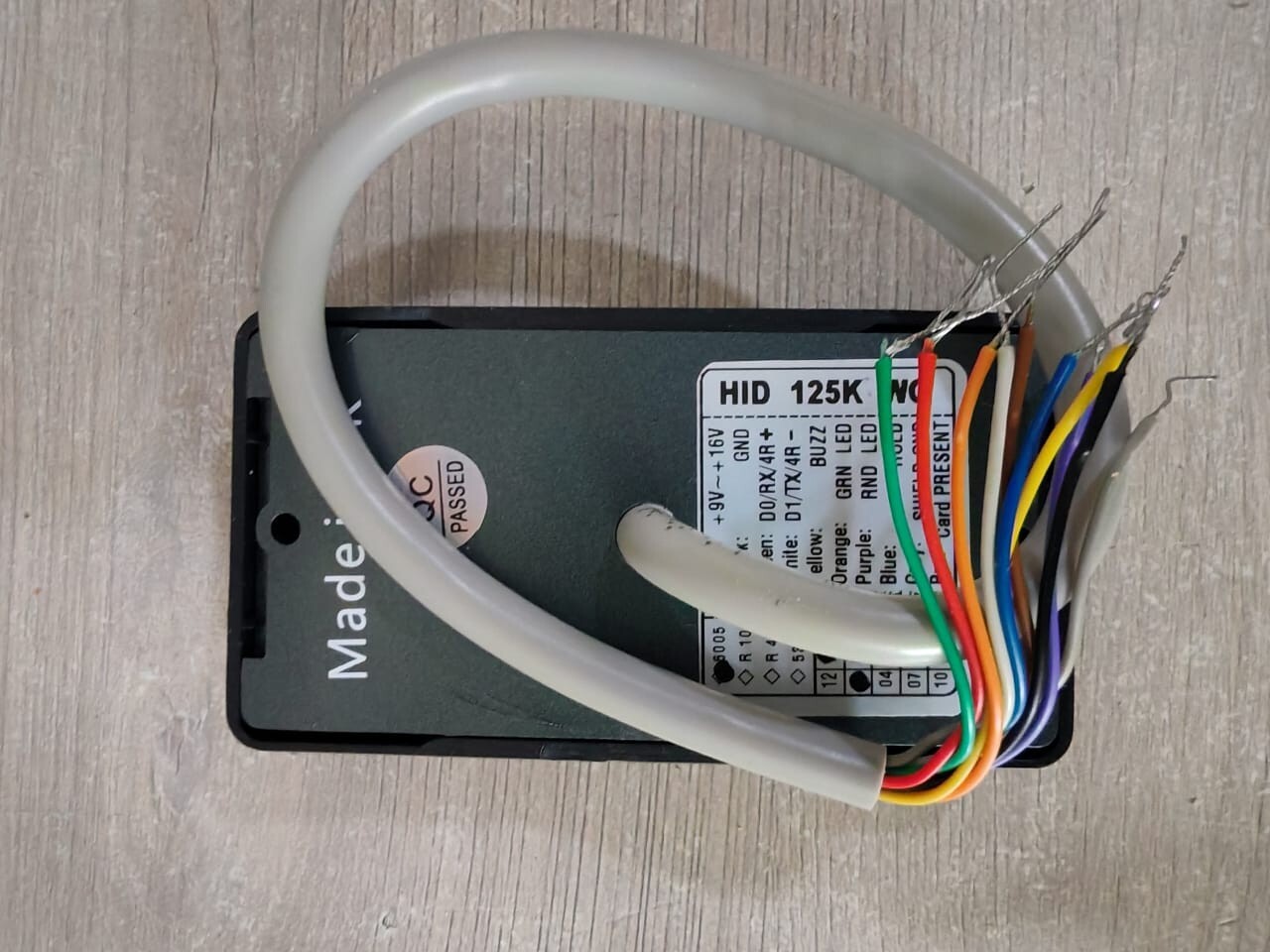 HID HID001 HID 125K WG / CI-HID001 CARD READER FOR ACCESS CONTROL SYSTEM 5