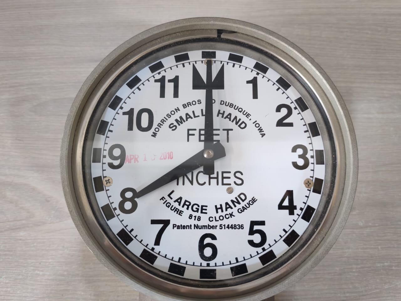 MORRISON BROS MORRISON-BROS.-818-5144836-CLOCK-GAUGE MORRISON BROS. 818 5144836 CLOCK GAUGE WITH METRIC FACE 3