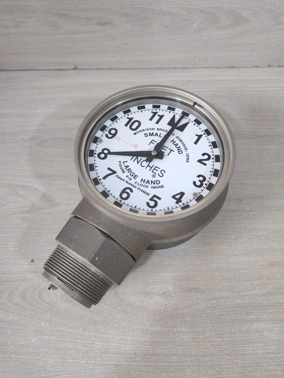 MORRISON BROS MORRISON-BROS.-818-5144836-CLOCK-GAUGE MORRISON BROS. 818 5144836 CLOCK GAUGE WITH METRIC FACE 5