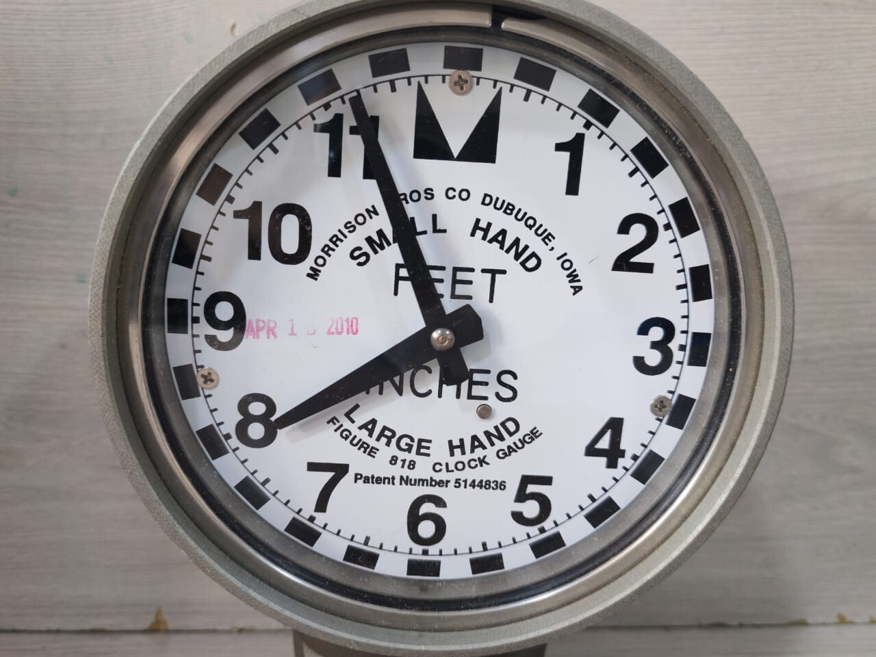 MORRISON BROS MORRISON-BROS.-818-5144836-CLOCK-GAUGE MORRISON BROS. 818 5144836 CLOCK GAUGE WITH METRIC FACE 6
