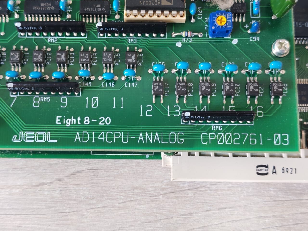 JEOL CP002761-03 JEOL AD14CPU ANALOG CP002761-03 CP002848-00 AD14CPU-MPU Motherboard 6