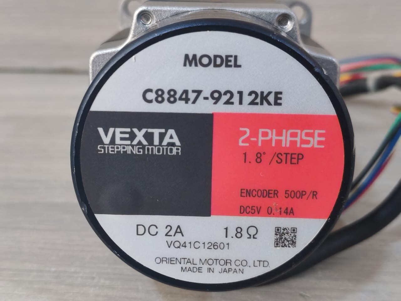 VEXTA ORIENTAL C8847-9219KE 2-PHASE STEPPING MOTOR 1.8/STEP DC2A 2