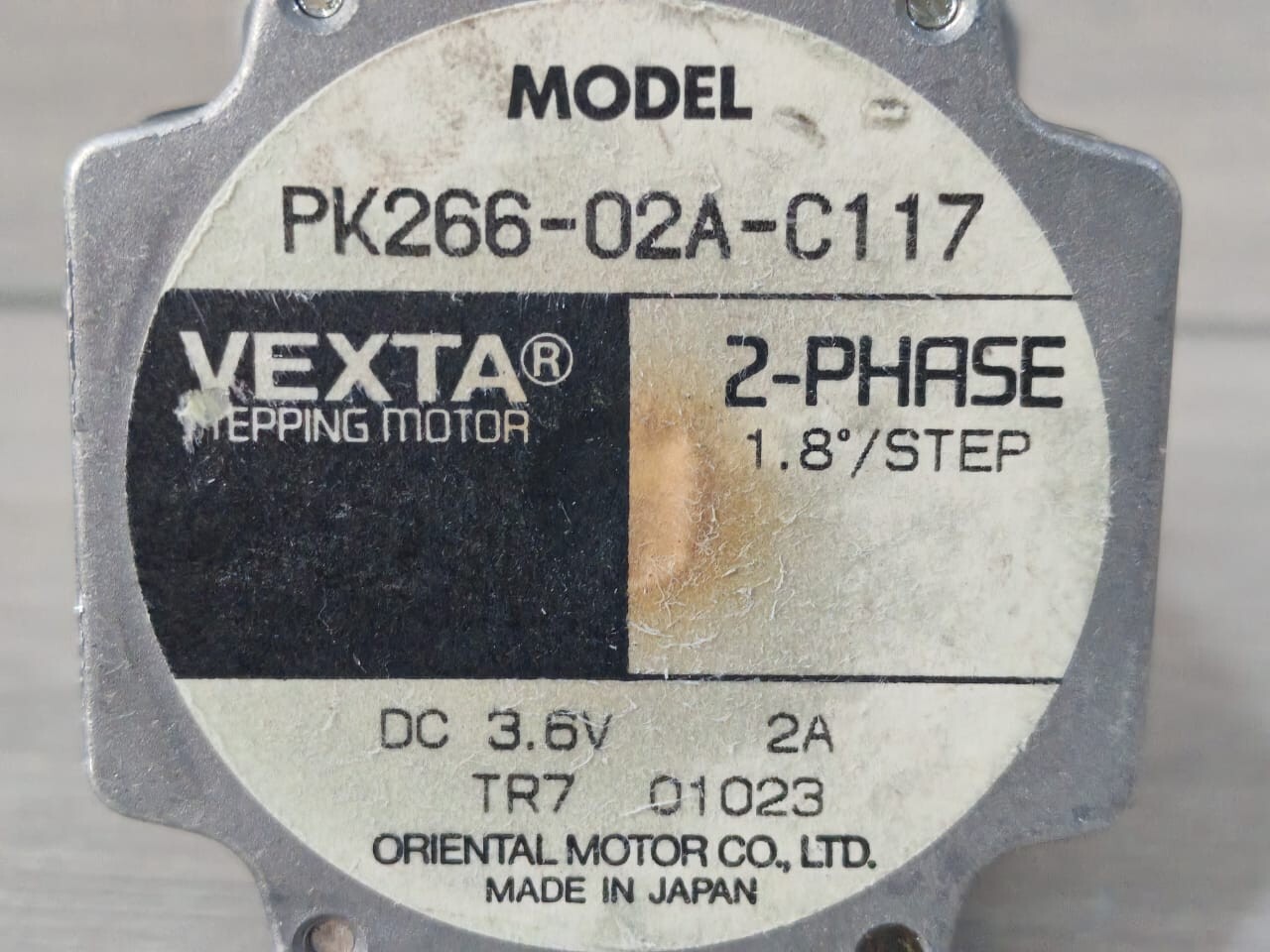 Vexta PK266-02A/PK266-02A-C88 VEXTA ORIENTAL PK266-02A/PK266-02A-C88 2-PHASE STEPPING MOTOR 1.8/ STEP DC 3.6V 2