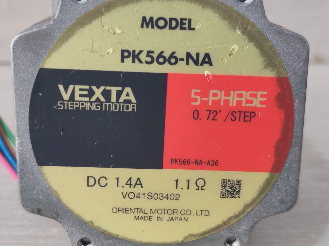 VEXTA ORIENTAL PK566-NA VEXTA ORIENTAL PK566-NA 5-PHASE 0.72/STEP STEPPING MOTOR DC 1.4A 2