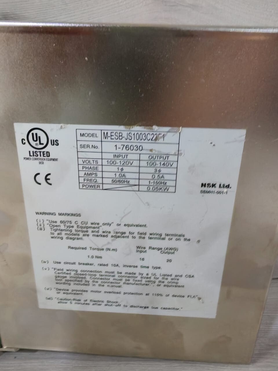 ESB NSK JS1003C23F1-03 ESB NSK ESB-JS1003C23F1-03 Megatorque Motor System ESB Driver Unit System 2