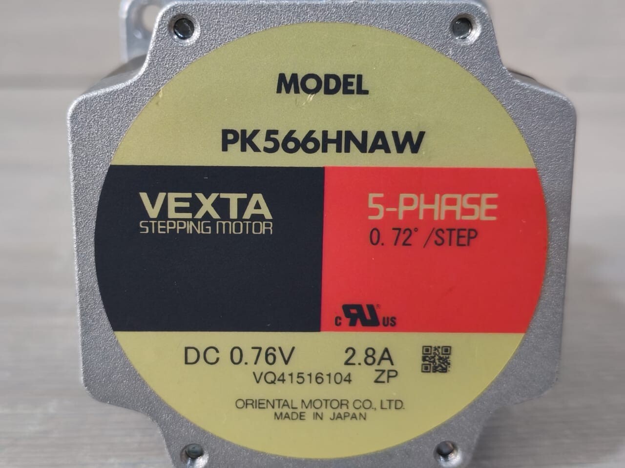 VEXTA ORIENTAL PK566HNAW VEXTA ORIENTAL PK566HNAW 5-PHASE 0.72/STEP STEPPING MOTOR DC 0.76V 2.8A 2