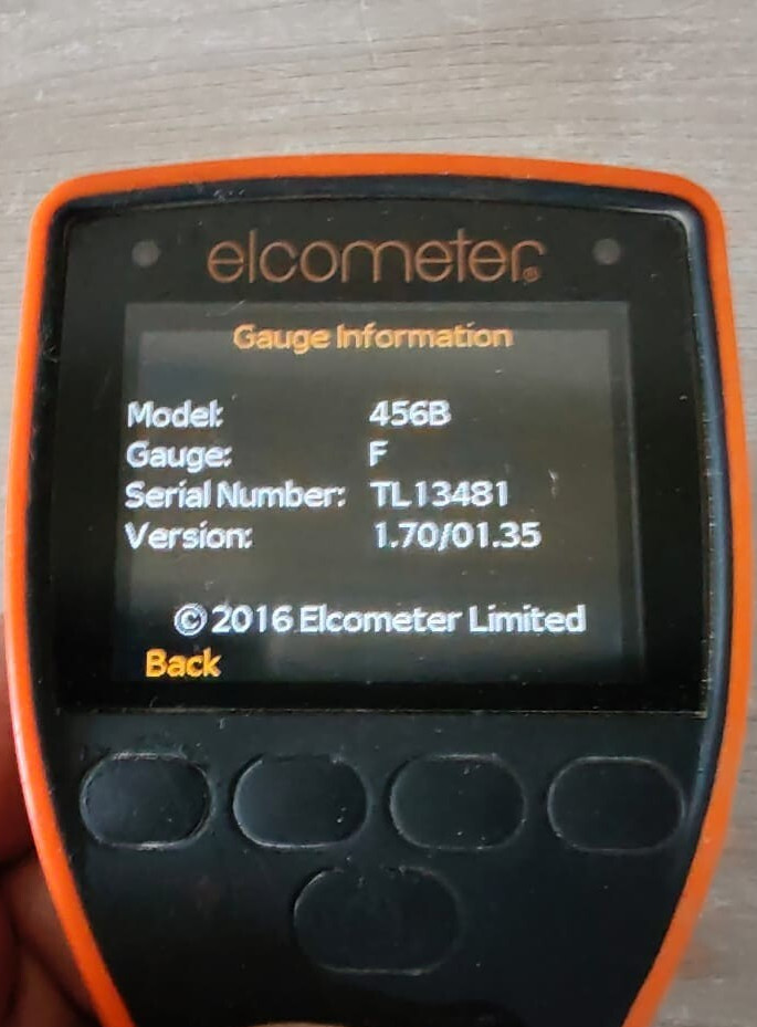 ELCOMETER 456B A456CFBS VER.1.70/01.35 GAUGE- W/O PROBE