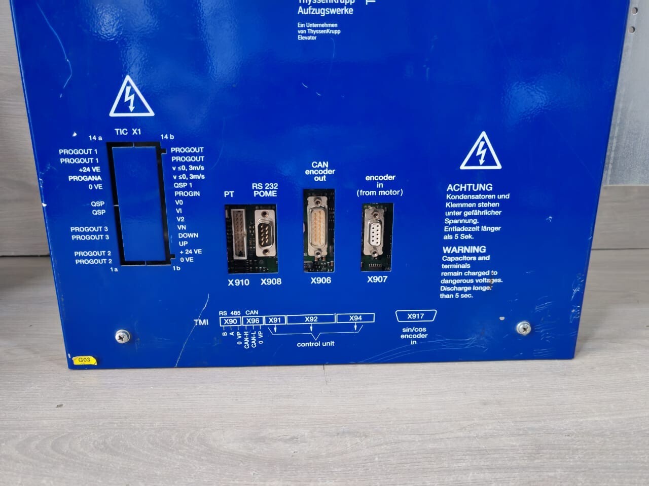 THYSSENKRUPP AUFZUGSWERKE 66210004486 D400 THYSSENKRUPP AUFZUGSWERKE VVVF-INVERTER CPI48ASM 66210004486 D400 8