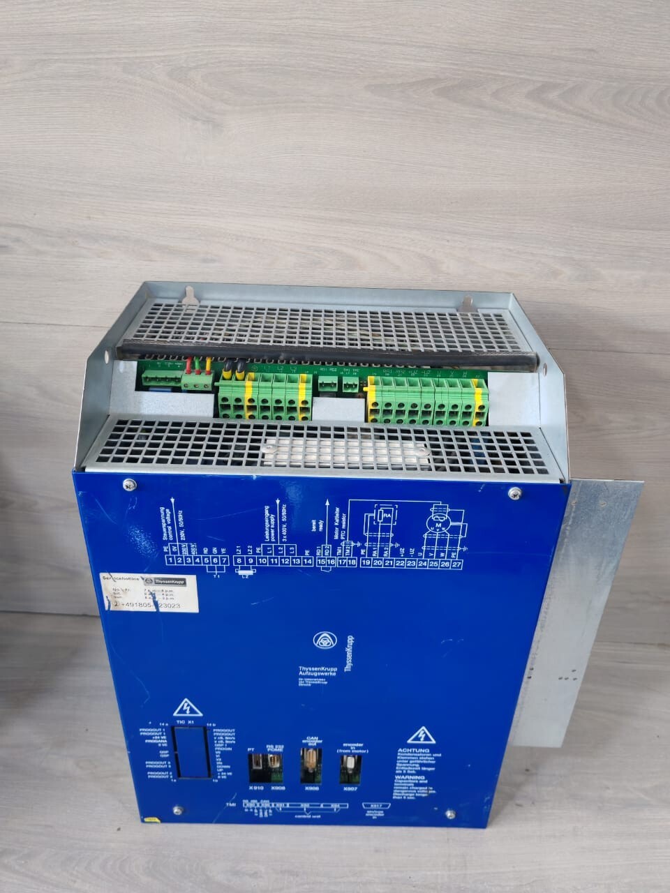 THYSSENKRUPP AUFZUGSWERKE 66210004486 D400 THYSSENKRUPP AUFZUGSWERKE VVVF-INVERTER CPI48ASM 66210004486 D400 10