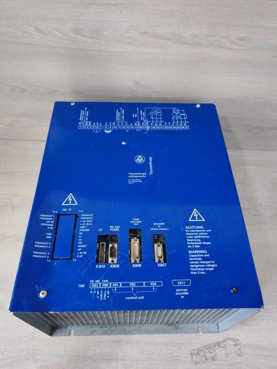 THYSSENKRUPP AUFZUGSWERKE 66210004486 THYSSENKRUPP AUFZUGSWERKE FREQUENCY INVERTER ASYNCHRON CPI48ASM 66210004486 D400 4