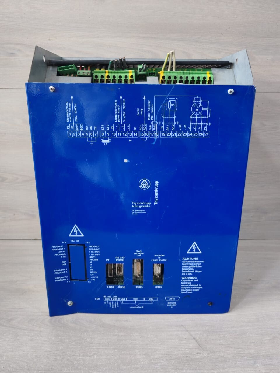 THYSSENKRUPP AUFZUGSWERKE FREQUENCY INVERTER ASYNCHRON CPI48ASM 66210004486 D400