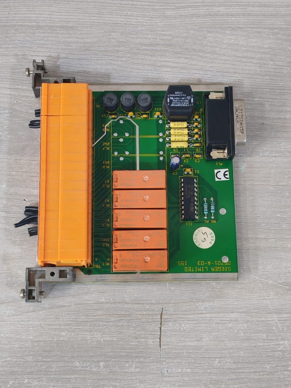 SIEGER LIMITED 05701-A-03 ISS / 05701-C-0256 ISS 3 SIEGER LIMITED 05701-A-0328 / 05701-A-03 ISS / 05701-C-0256 ISS 3 CONTROL CARD 4
