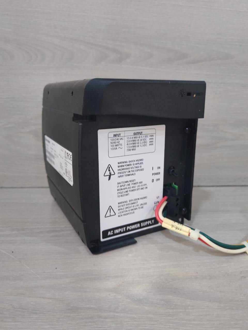Allen-Bradley P/N 96426272 A01 ALLEN-BRADLEY 1756-PA75/B REV.B01 P/N 96426272 A01 POWER SUPPLY- W/O COVER 2