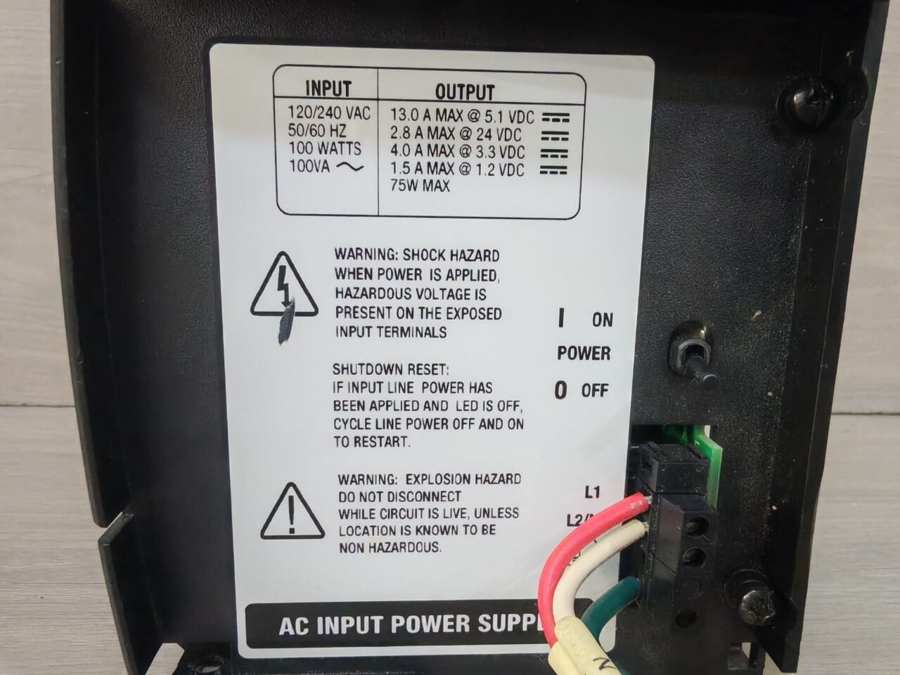 Allen-Bradley P/N 96426272 A01 ALLEN-BRADLEY 1756-PA75/B REV.B01 P/N 96426272 A01 POWER SUPPLY- W/O COVER 4