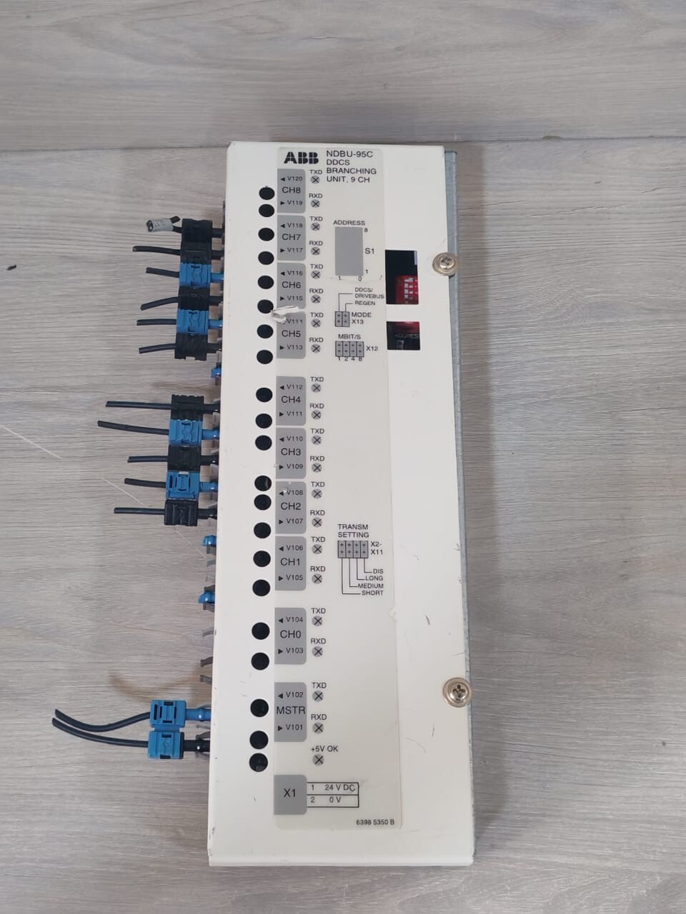 ABB 64008366D NDBU-95C ABB NDBU-95C DDCS BRANCHING UNIT, 9CH 64008366D NDBU-95C 24V DC 7