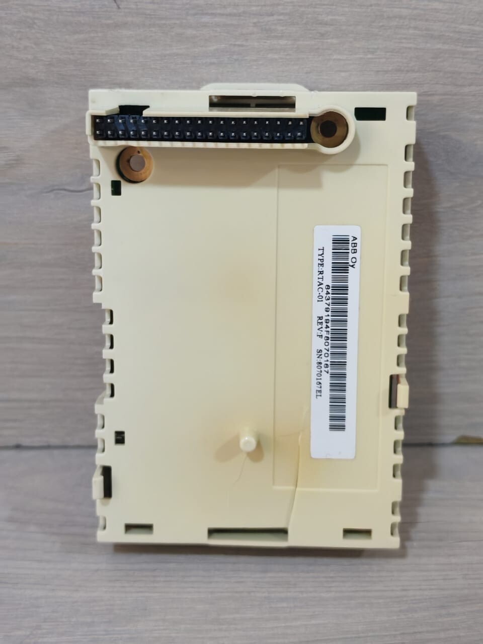 ABB RTAC-01 REV.F ABB RTAC-01 / RTAC-01 REV.F PULSE ENCODER INTERFACE MODULE 10