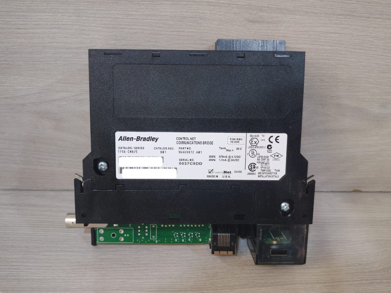 Allen-Bradley 96469872 A01 Allen-Bradley 1756-CNB/E B01 Control Net Communication Bridge 96469872 A01 4