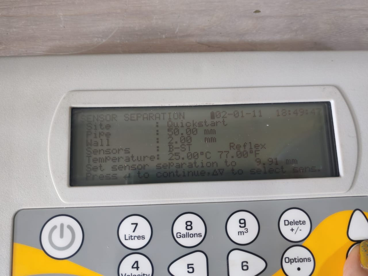 Micronics PF220B Micronics PF220B Portable Ultrasonic Clamp on Flow Meter 10