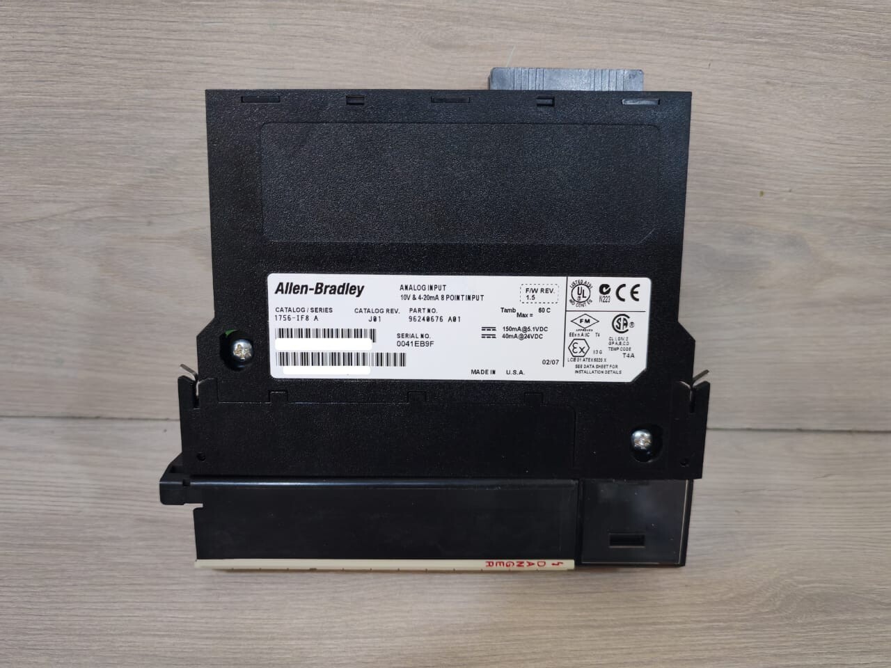 Allen-Bradley 96240676 A01 Allen-Bradley 1756-IF8 A J01 Analog Input 10v& 4-20mA 8 point Input 96240676 A01 3