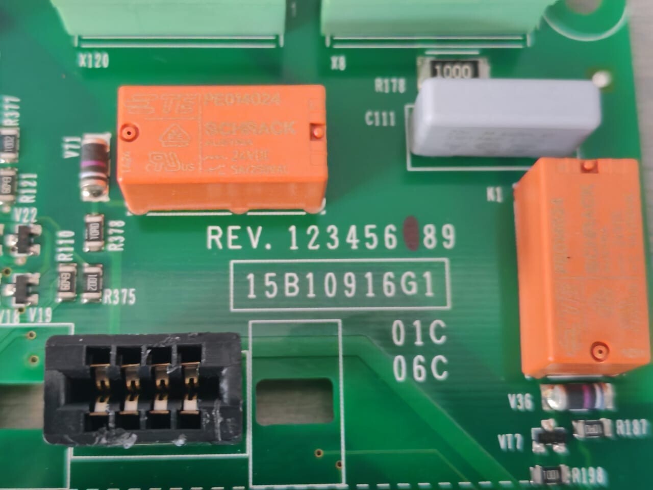 EMERSON NETWORK POWER 15B10916G1 REV.7 / 15H50594 REV.C EMERSON NETWORK POWER 15B10916G1 REV.7 / 15H50594 REV.C BOARD PARALLEL CONTROL 6