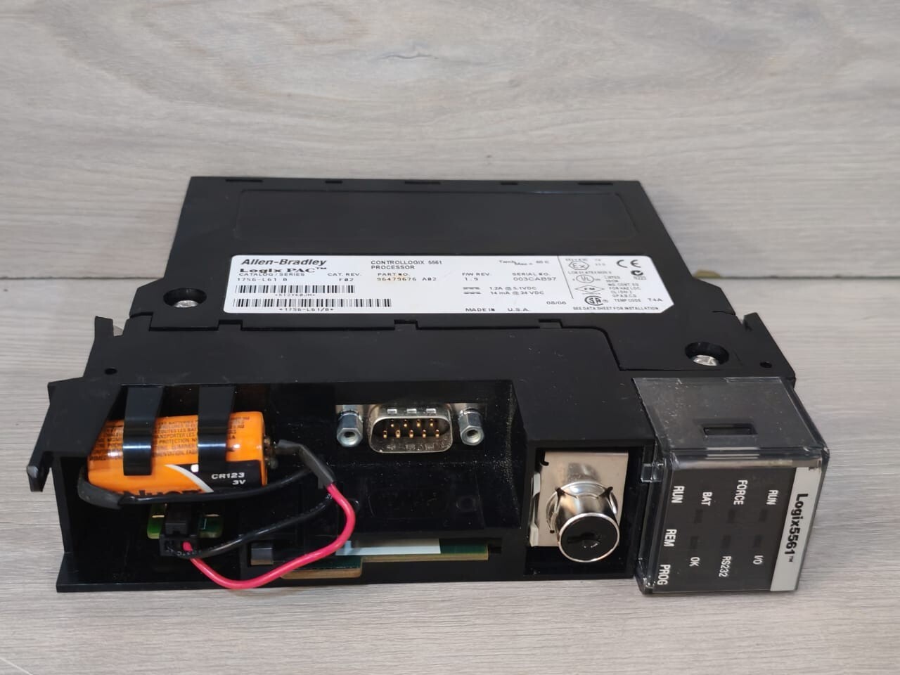Allen-Bradley 96479676 A02 Allen-Bradley 1756-L61 Ser B. F02 Controllogix 5561 Processor 96479676 A02 4