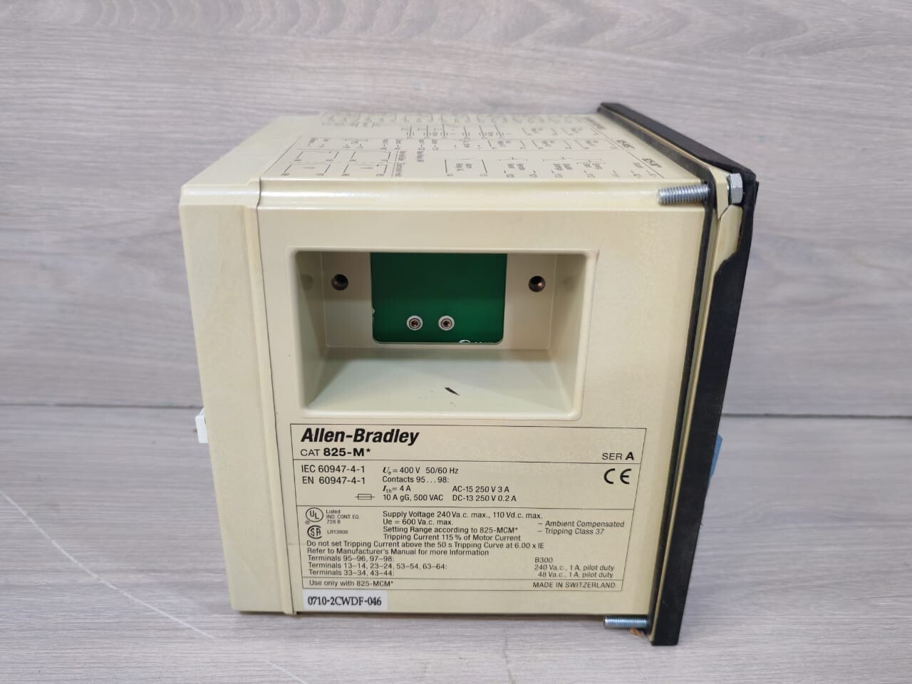 Rockwell Automation 825-M Allen Bradley 825-M* SMART MOTOR MANAGER 825M 3