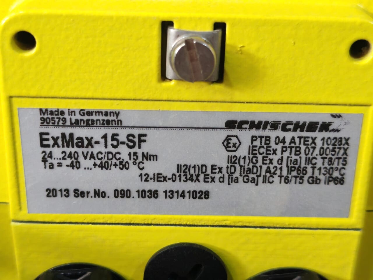 SCHISCHEK SF-24 SCHISCHEK EXPLOSION PROOF EXMAX-15-SF 24-240VAC/DC 15NM 9