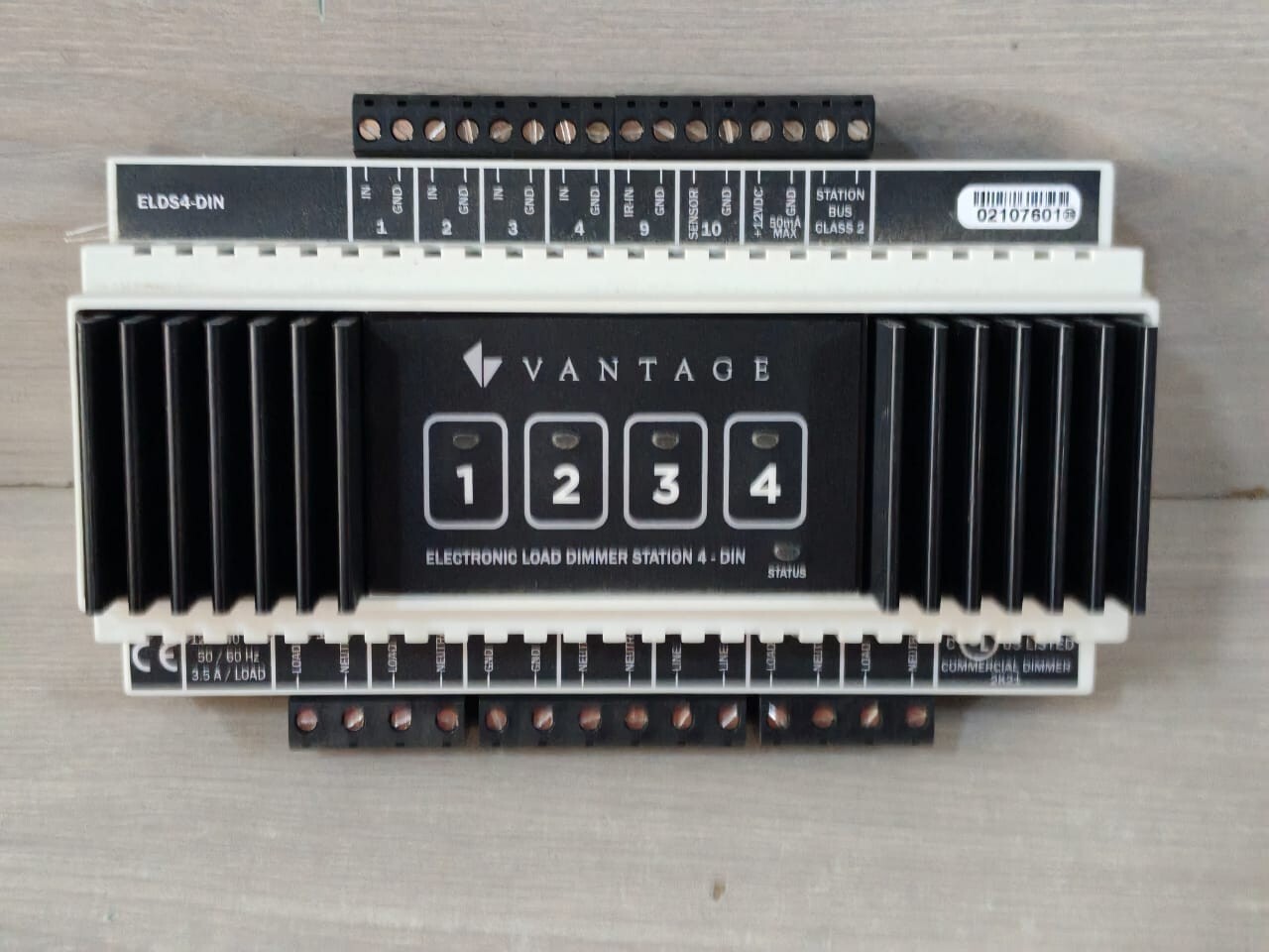 GE ELDS4-DIN VANTAGE CONTROLS ELDS4-DIN ELECTRONIC LOAD DIMMER STATION 4-DIN 2