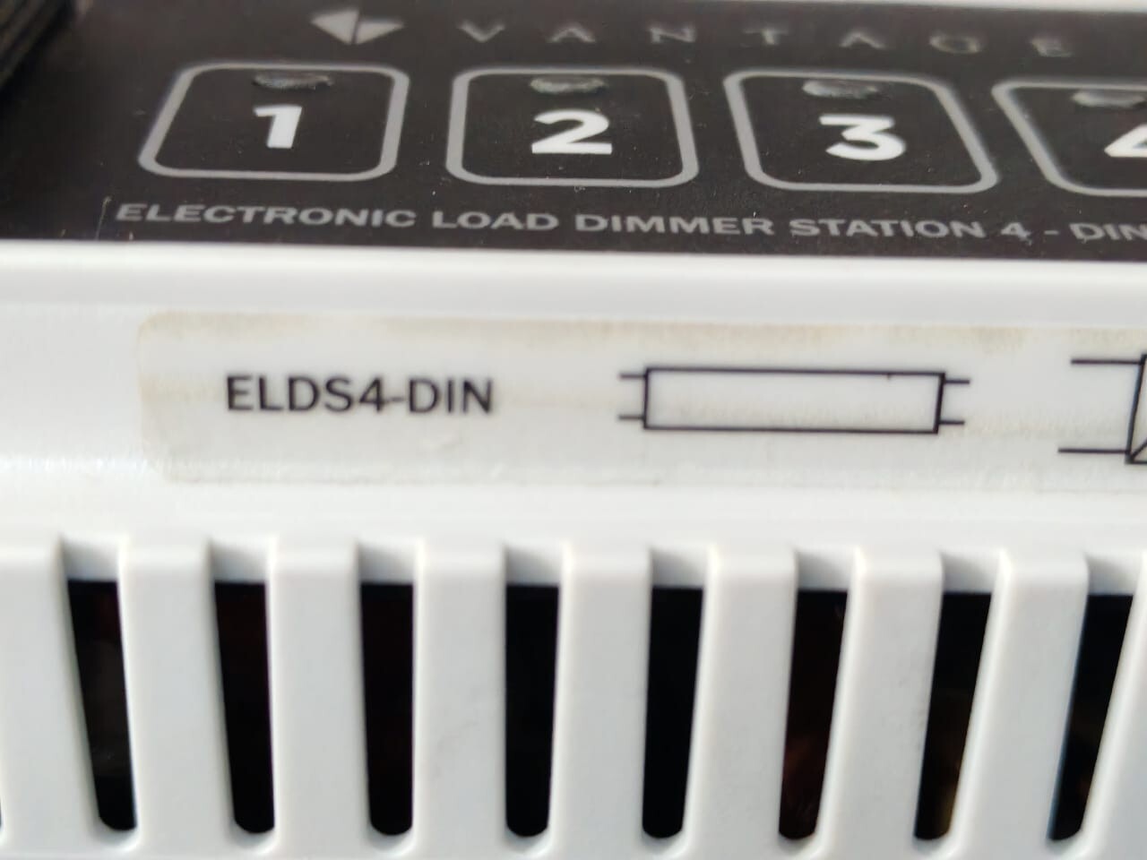 GE ELDS4-DIN VANTAGE CONTROLS ELDS4-DIN ELECTRONIC LOAD DIMMER STATION 4-DIN 10