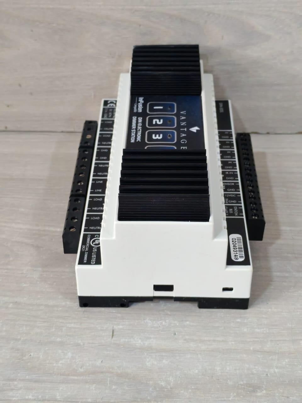 GE DIN-EDS VANTAGE CONTROLS DIN-EDS DIN ELECTRONIC DIMMER STATION 8